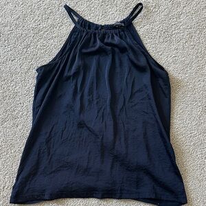 The Limited Navy Halter-Style Sleeveless Blouse Size L